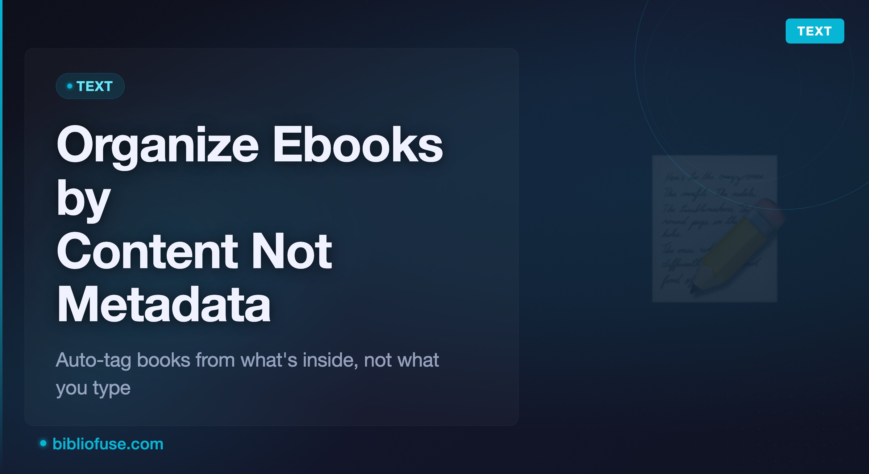 Susun Ebook mengikut Kandungan, Bukan Metadata atau ISBN